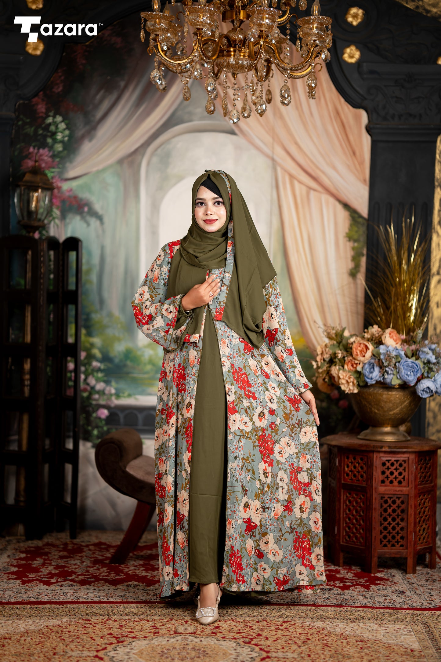 Mystic Olive Abaya Set