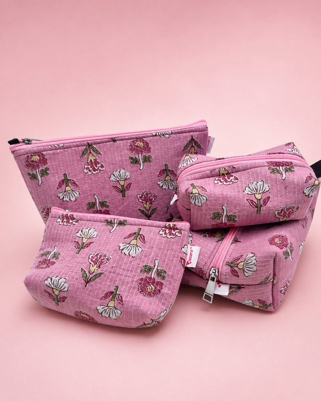 PINK KATHASTITCH POUCHES