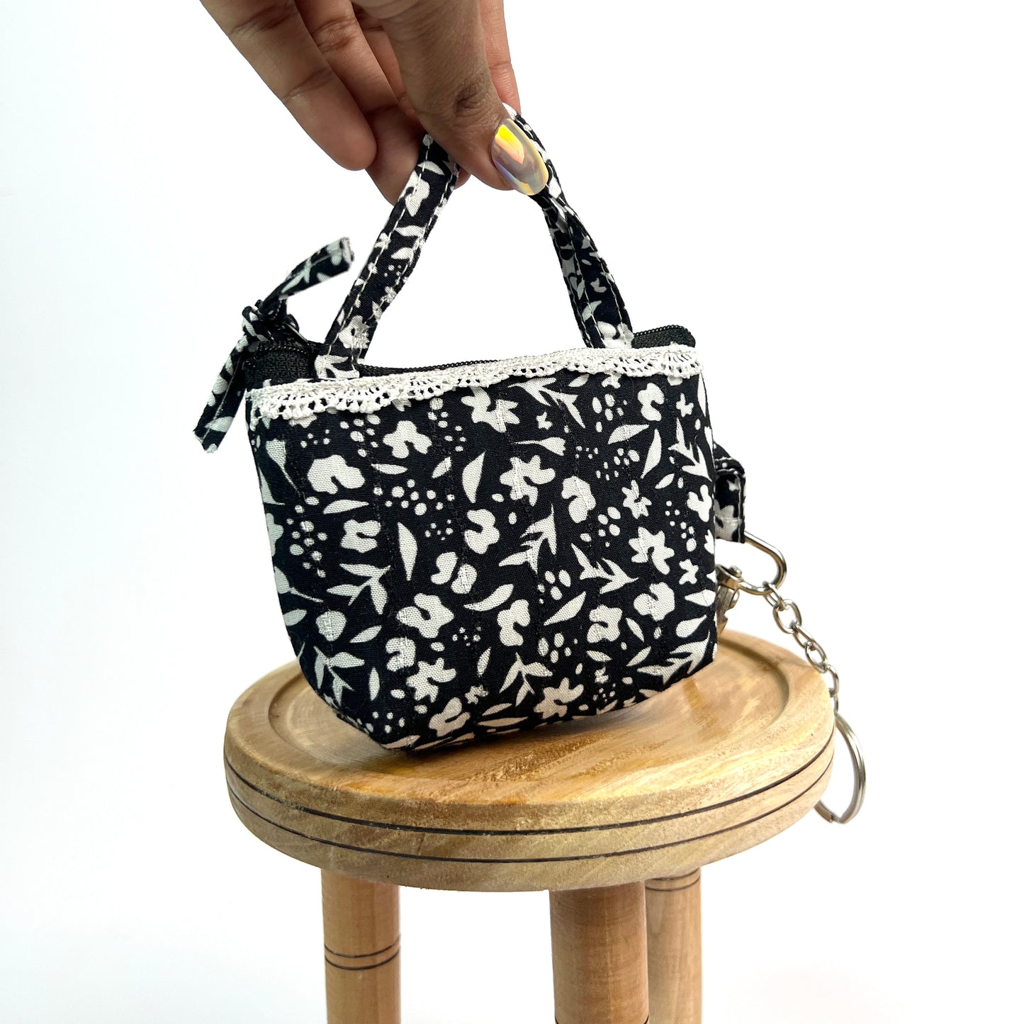 Black & White Key Charm