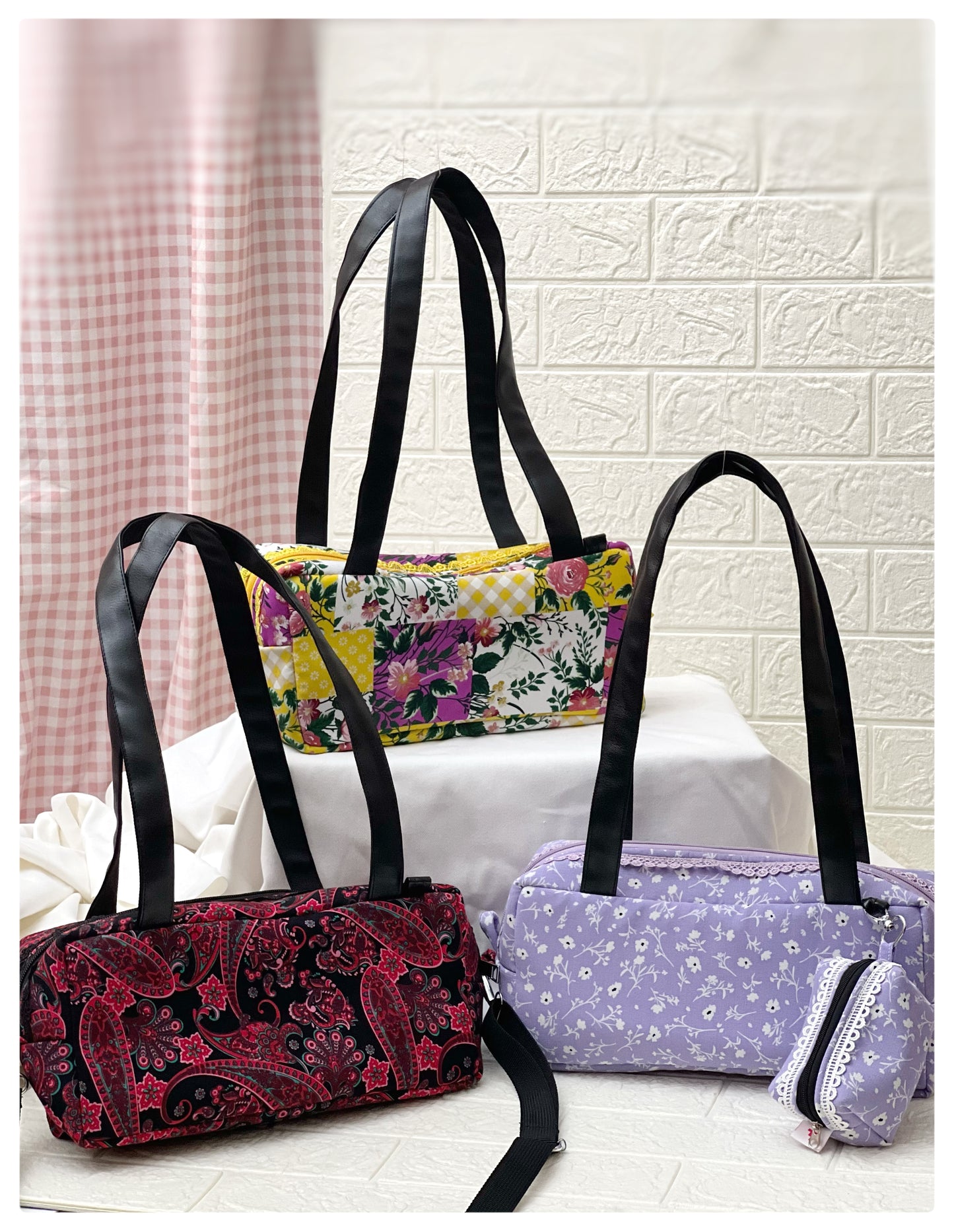 YELLOW FLORAL PIKO TOTE