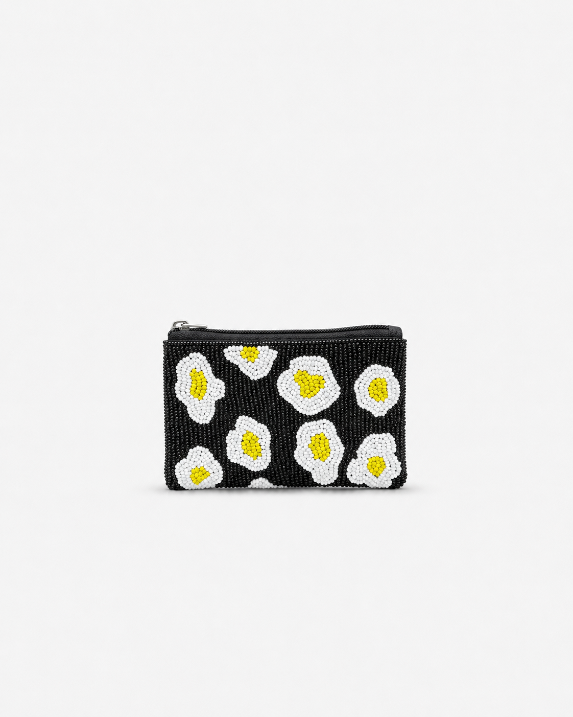 EGG POACH BEADED COIN POUCH