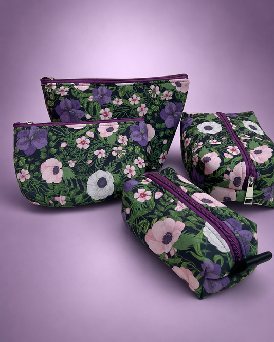 PURPLE JUNGLE POUCHES