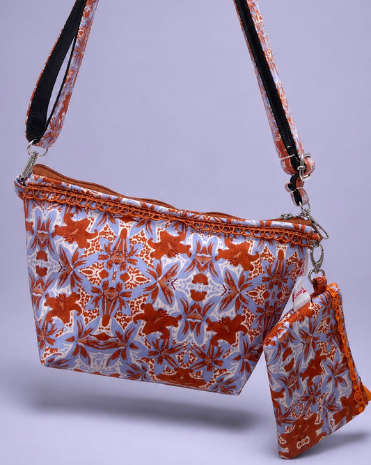 ORANGE PARIZAT CROSSBODY