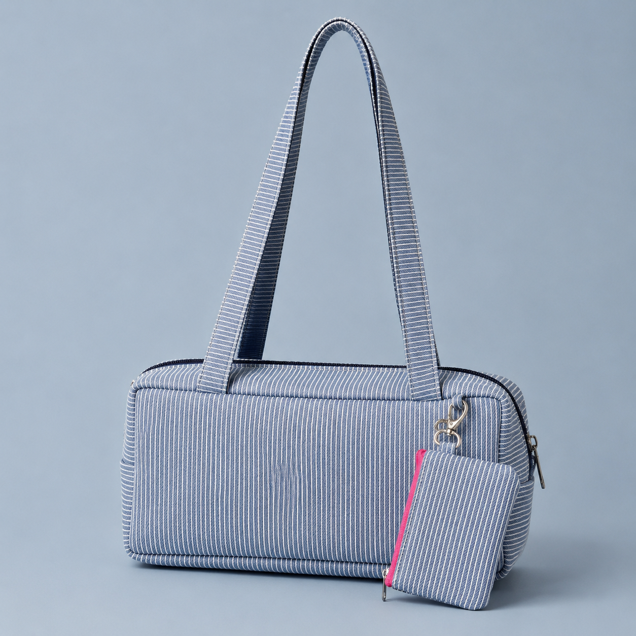 BLUE STRIPE PIKO TOTE