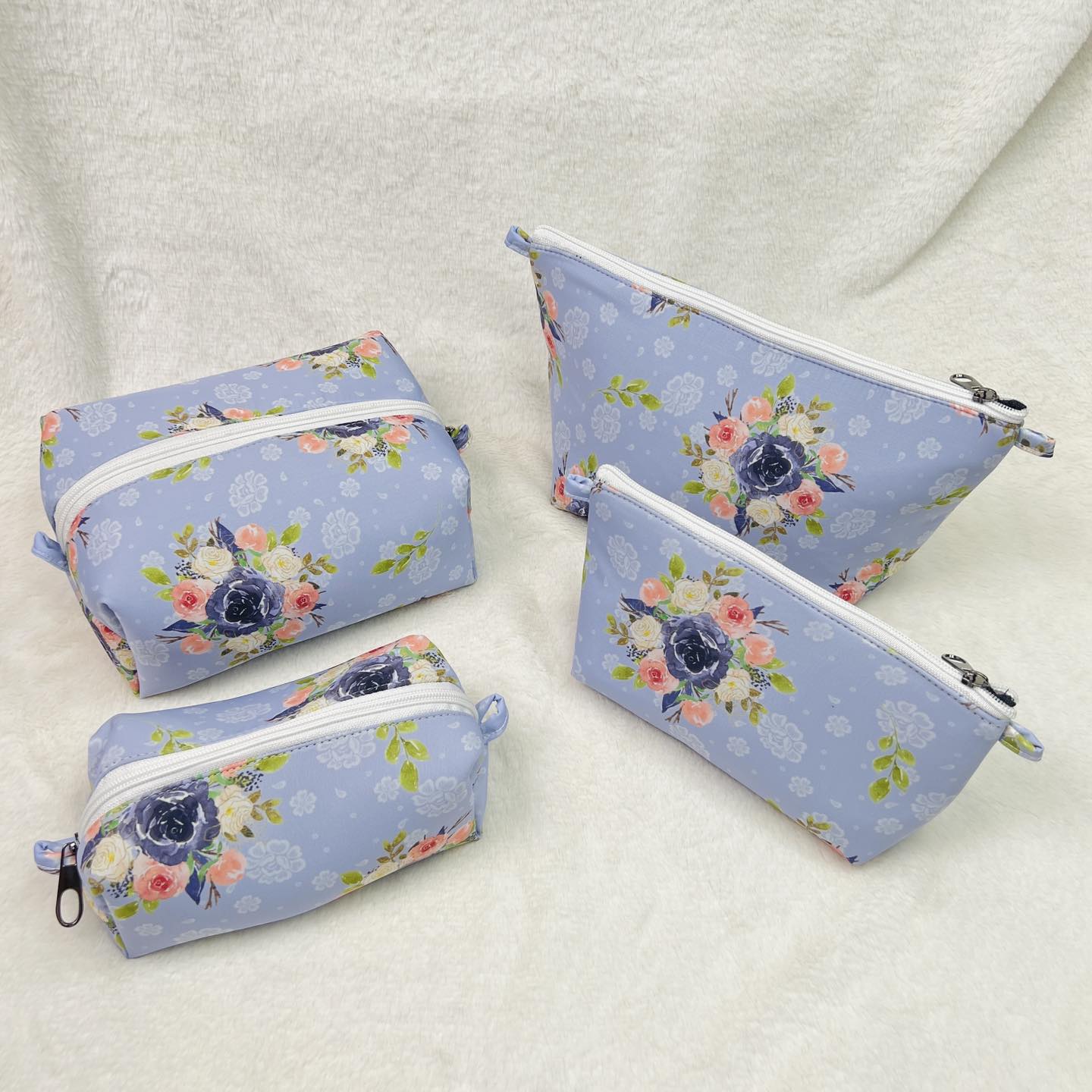 SKY FLORAL CONVERTIBLE POUCH SET