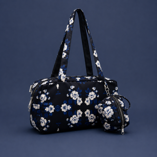 Black Blue Piko Tote