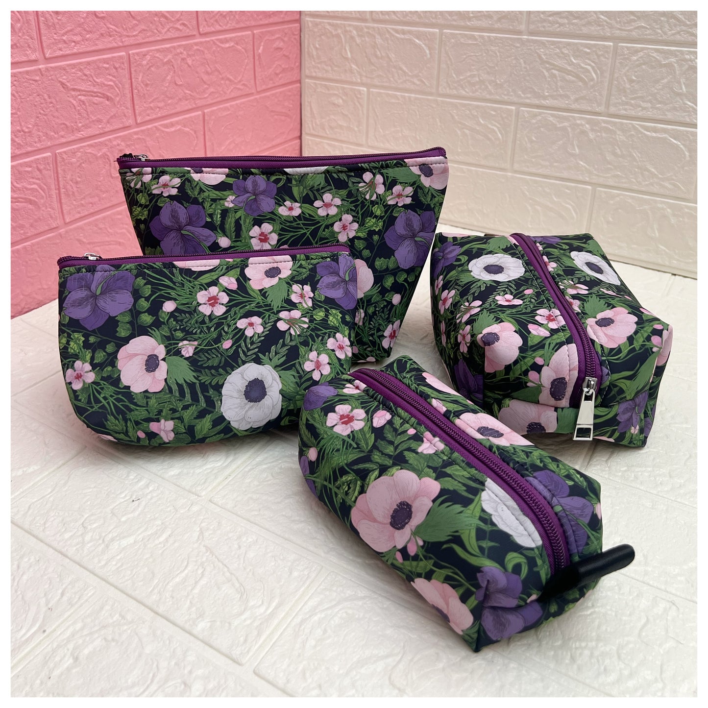 PURPLE JUNGLE POUCHES