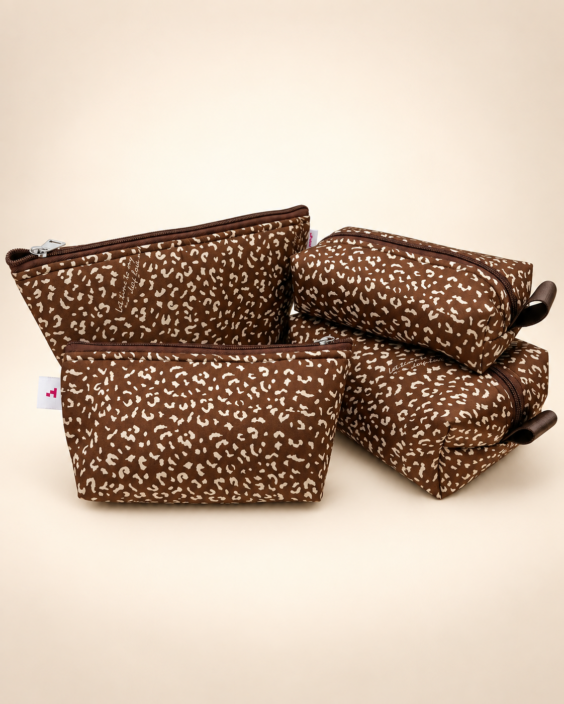 BROWN JAGUAR POUCHES