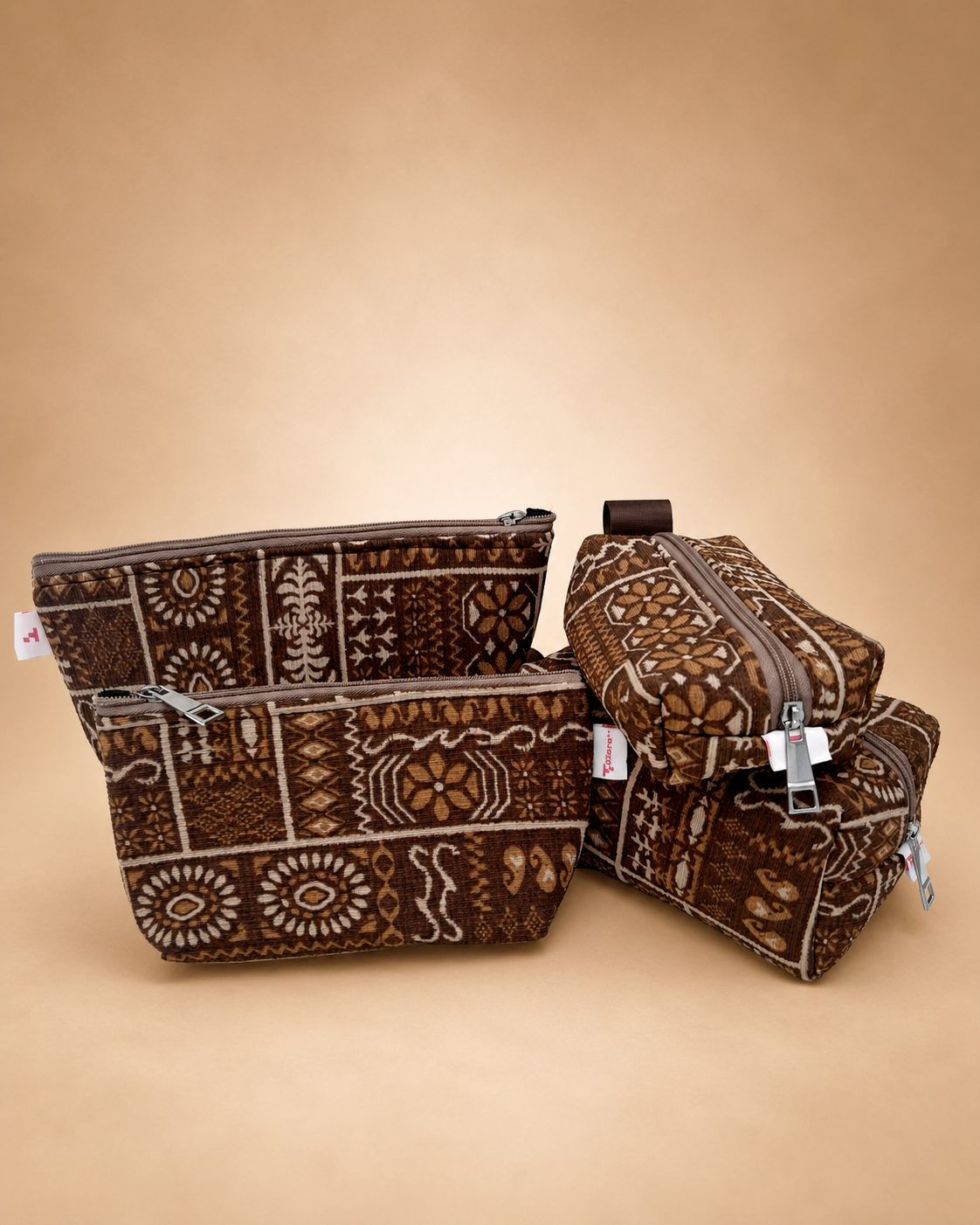 BROWN NOKSHA POUCHES