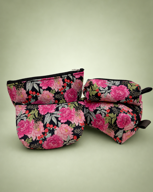 PINK JUNGLE POUCHES