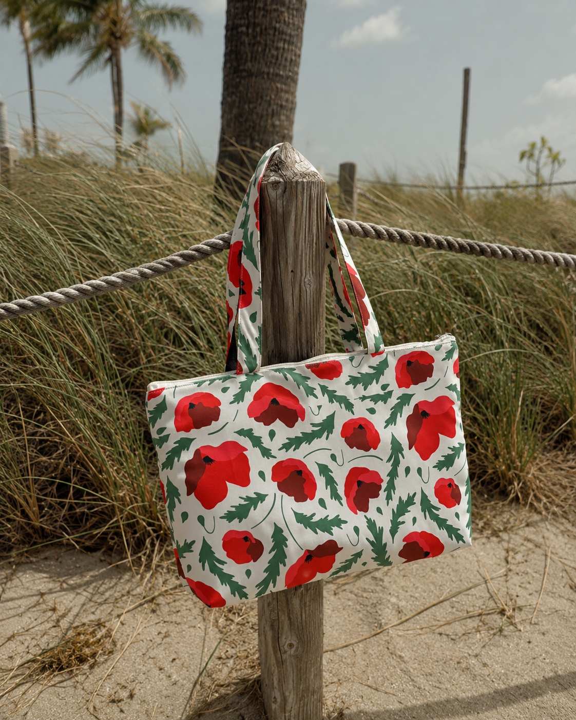RED TOTE BAG