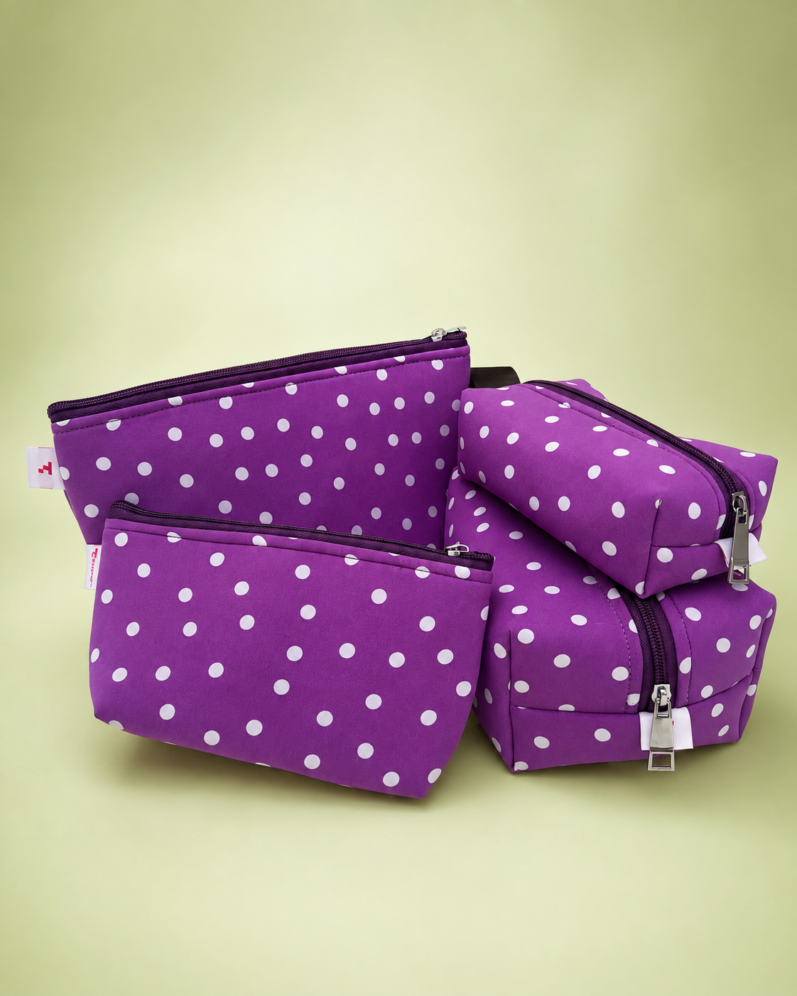 PURPLE POLKA POUCHES