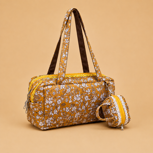 Yellow Floral Piko Tote