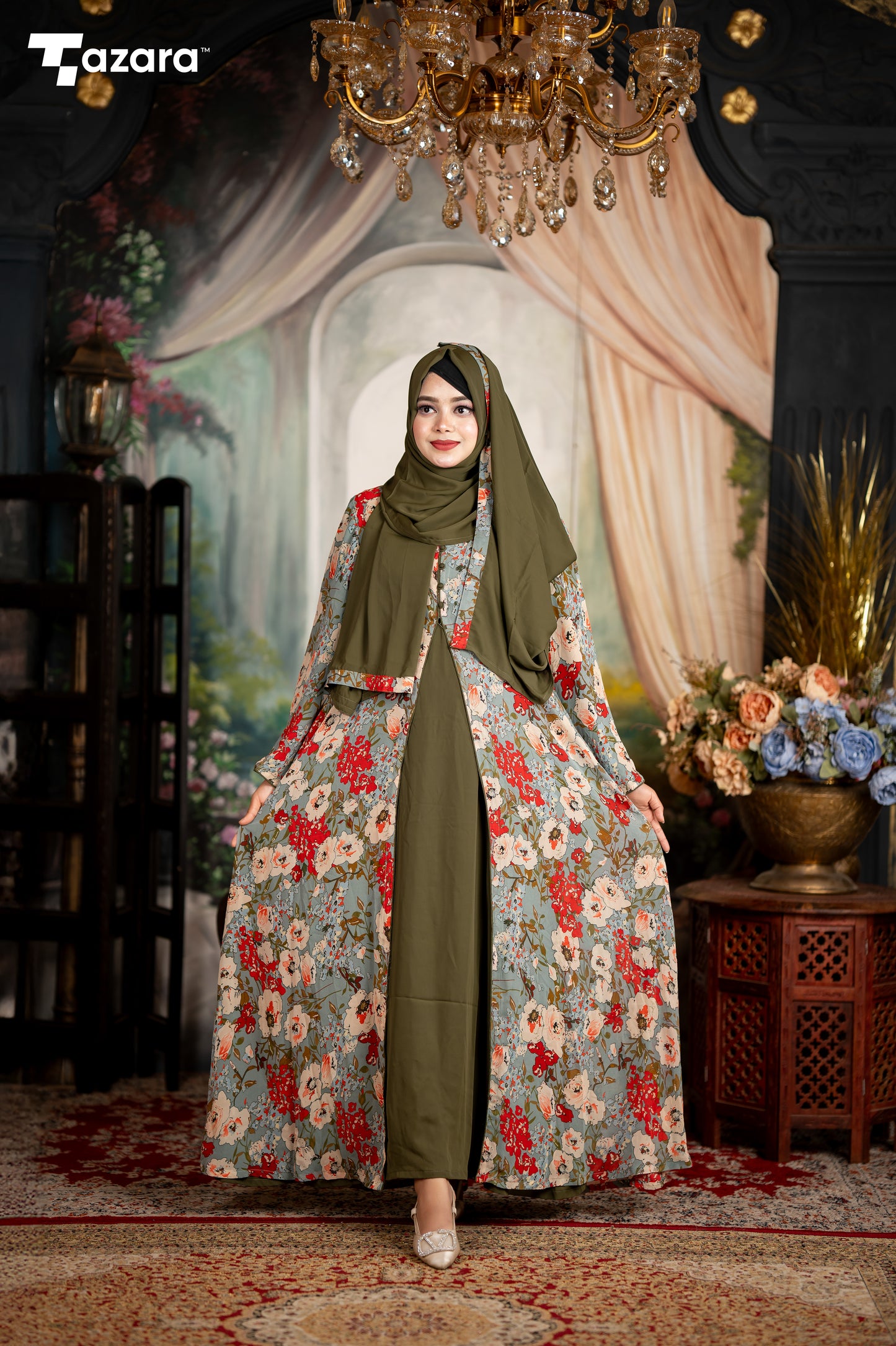 Mystic Olive Abaya Set