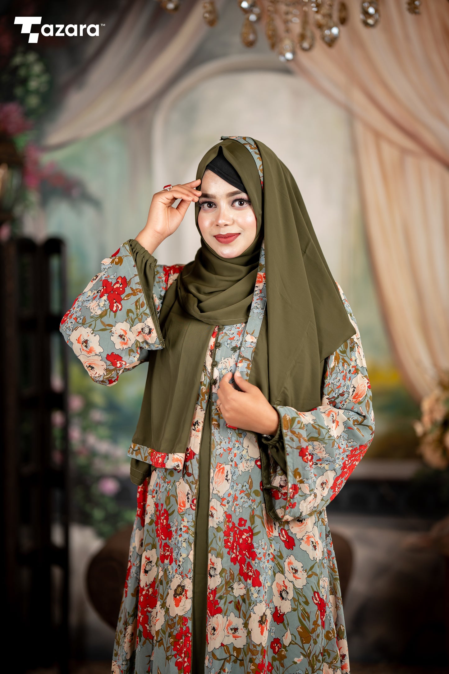 Mystic Olive Abaya Set