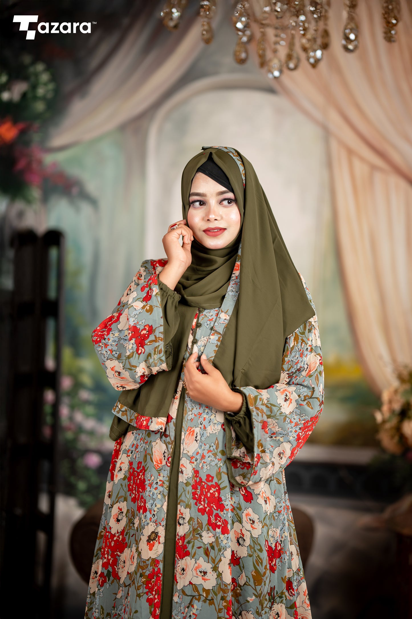 Mystic Olive Abaya Set