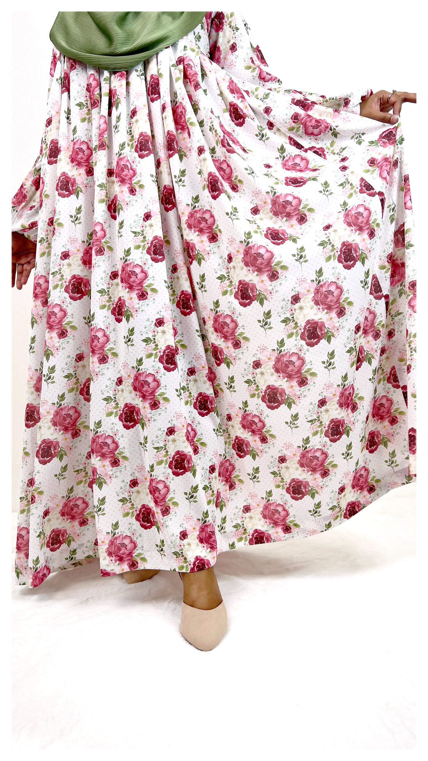 White Rose Long Gown