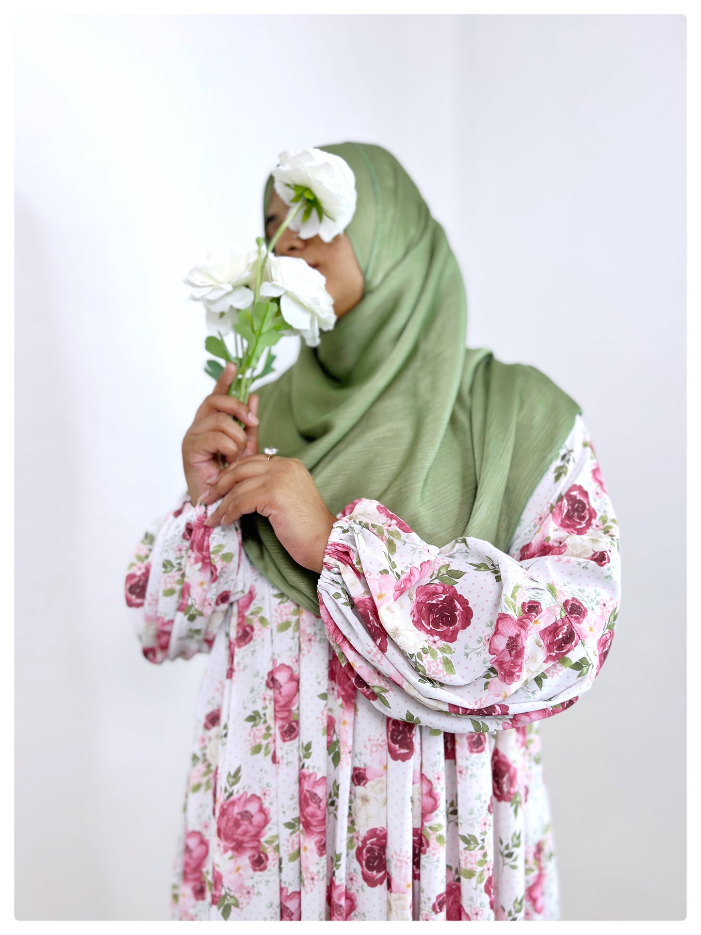 White Rose Long Gown