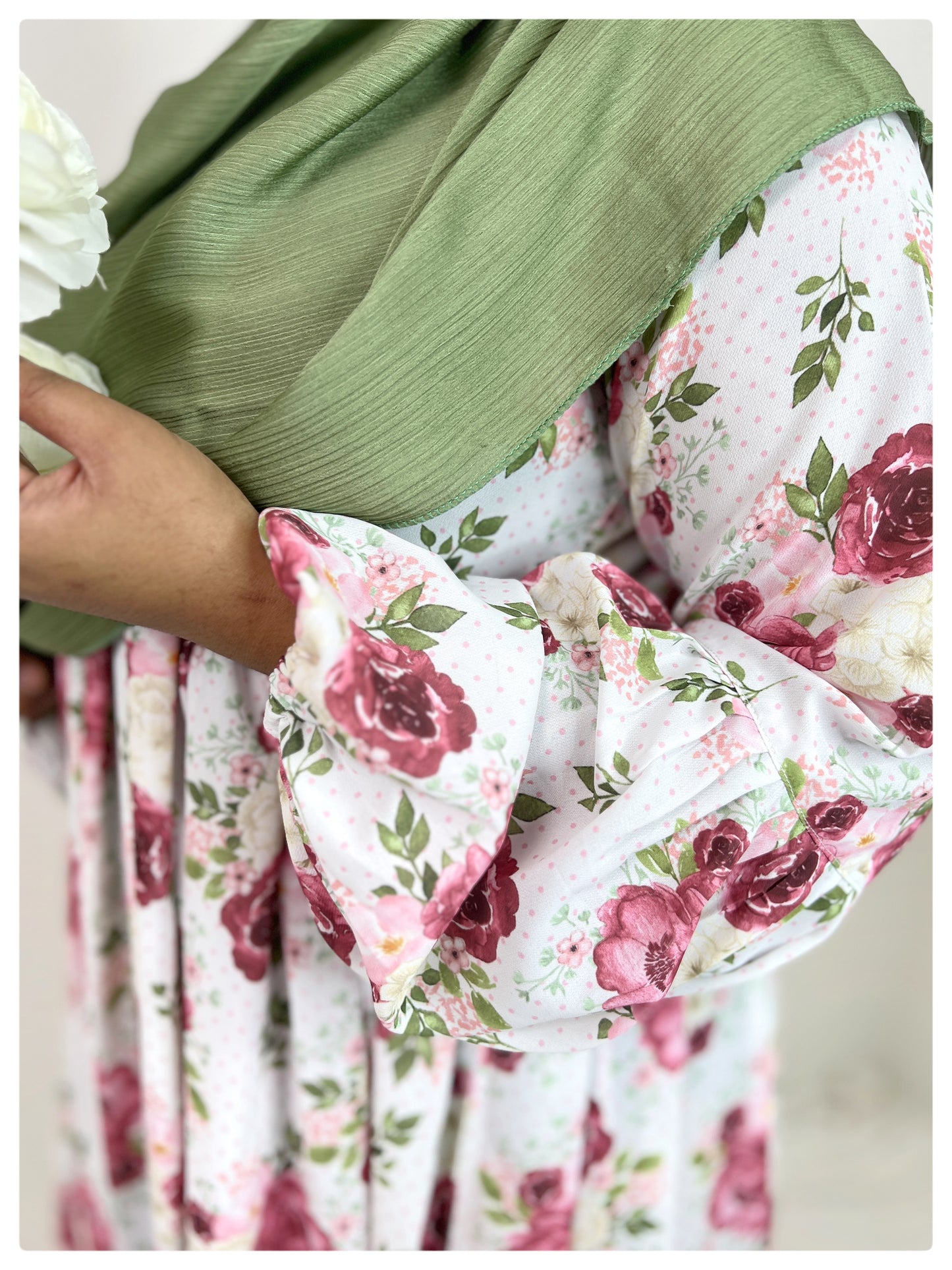 White Rose Long Gown