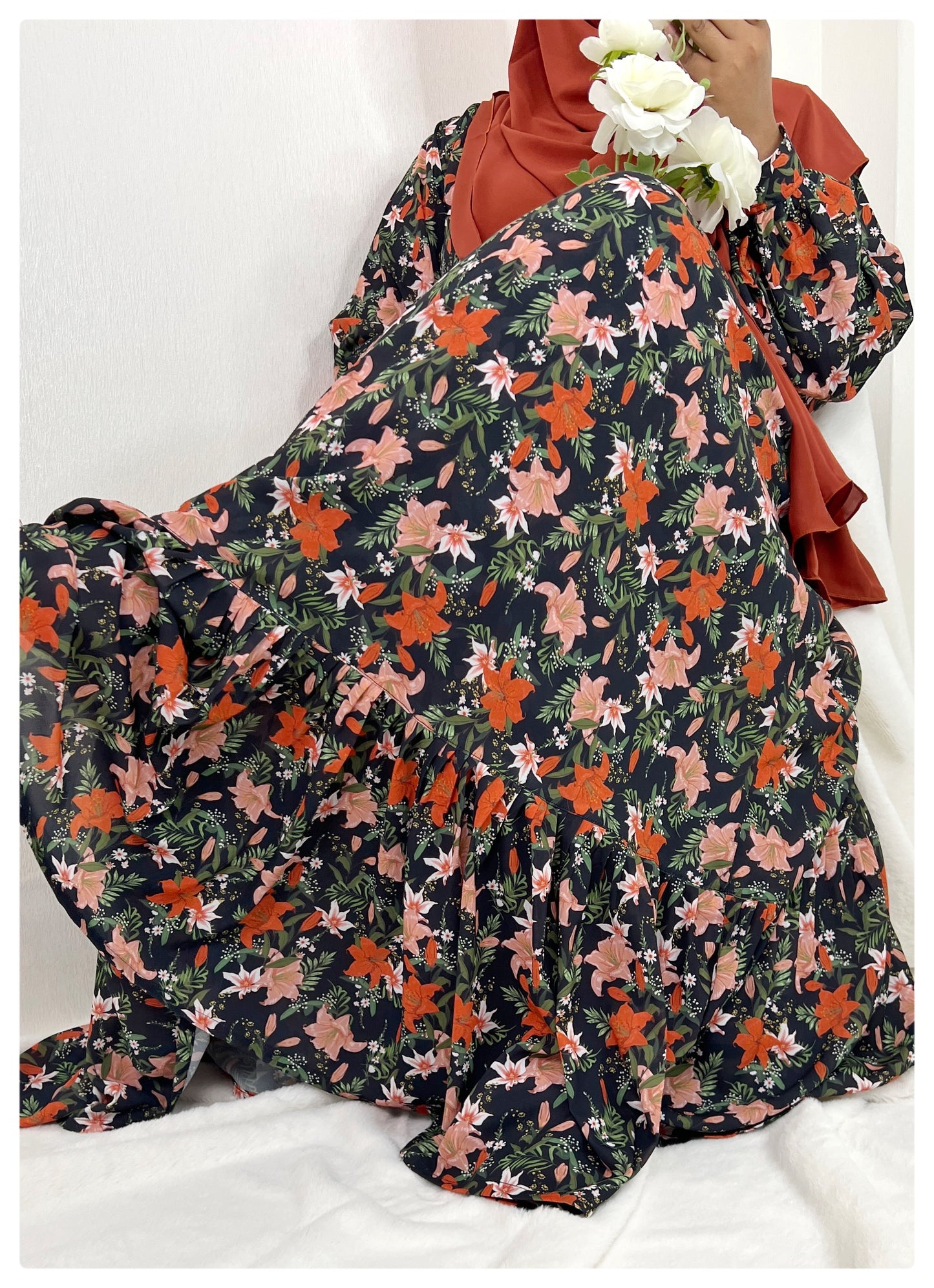 Orchid Black Long Gown