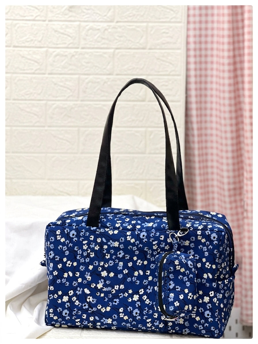 BLUE FLORAL PABLO TOTE