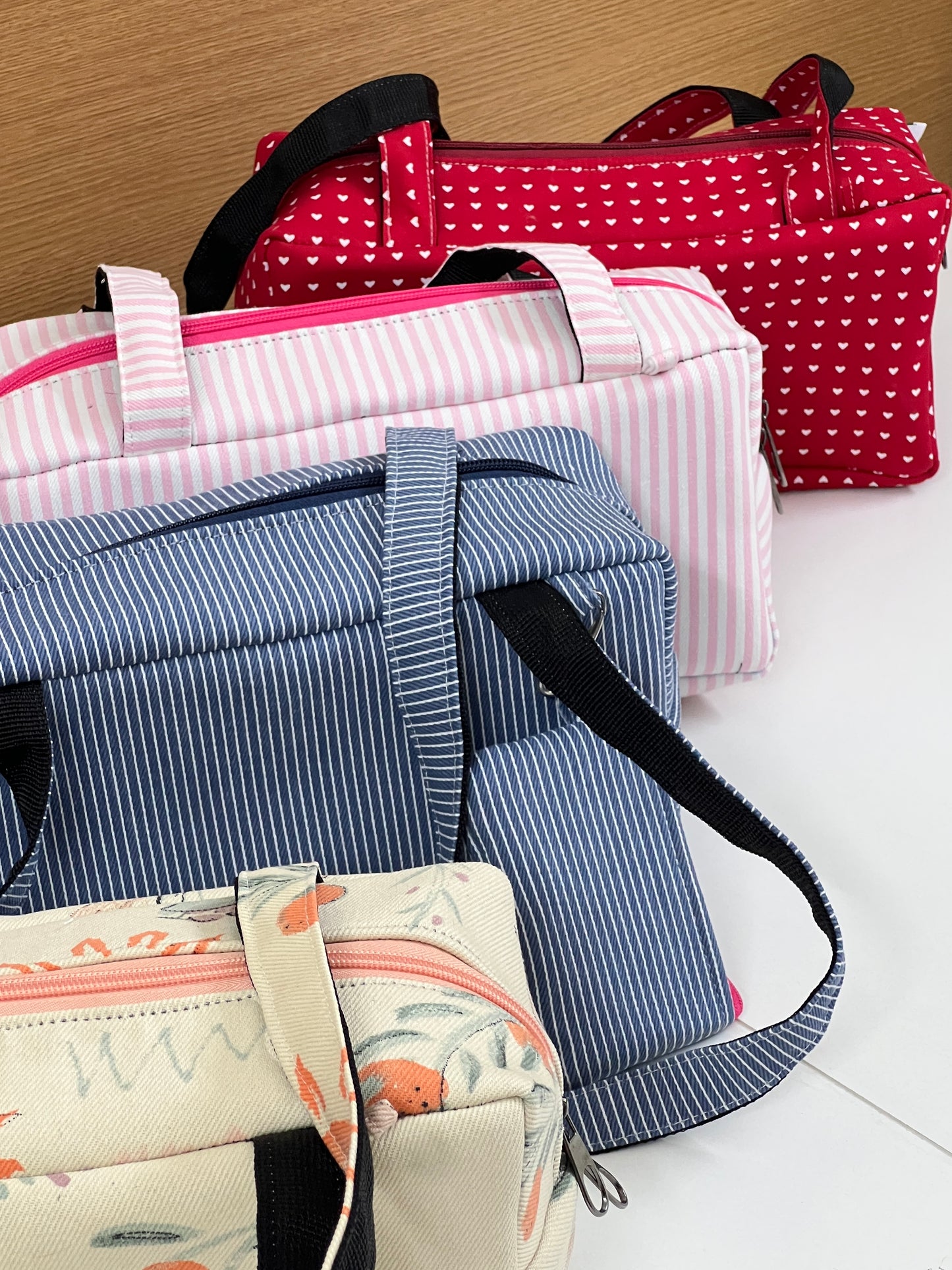 PINK STRIPE PIKO TOTE
