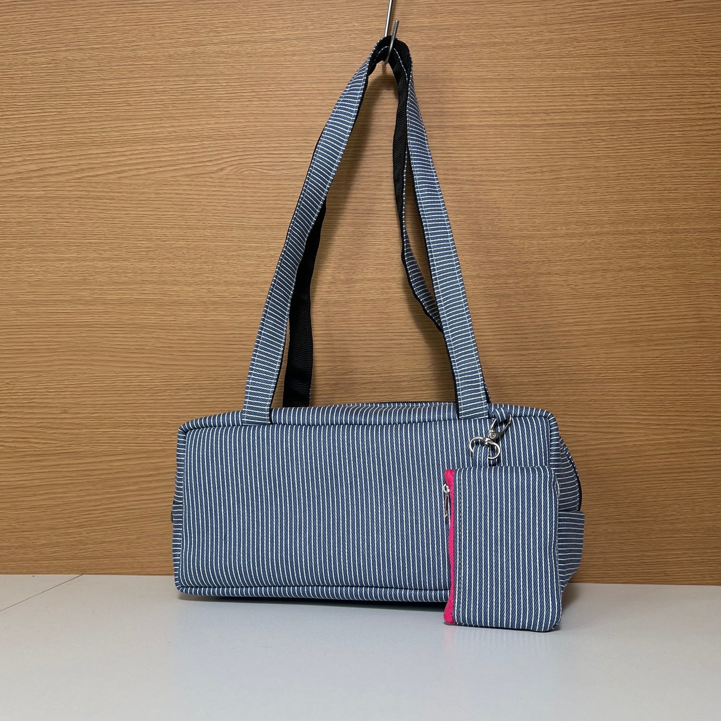 BLUE STRIPE PIKO TOTE