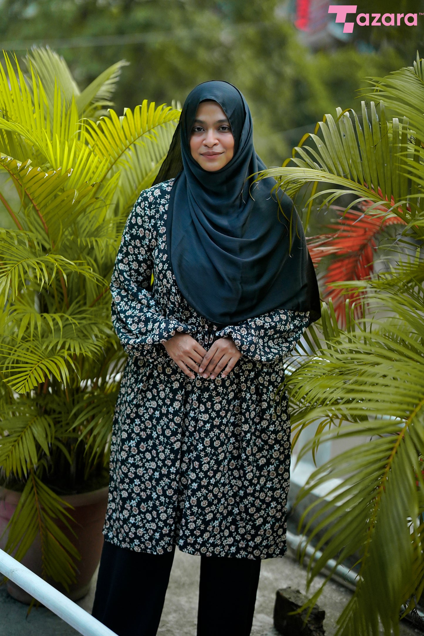 Black Brown Long Tops