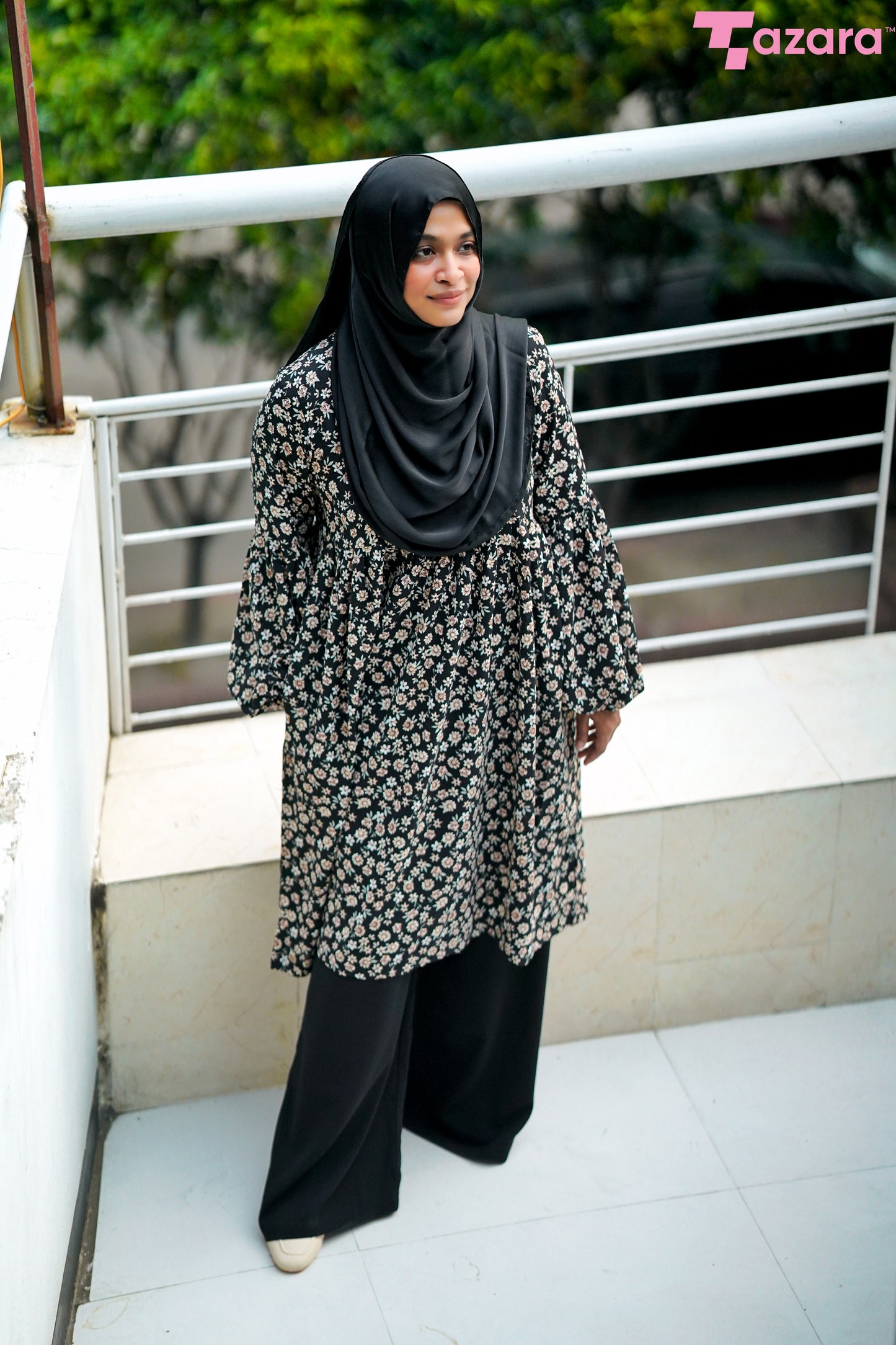 Black Brown Long Tops