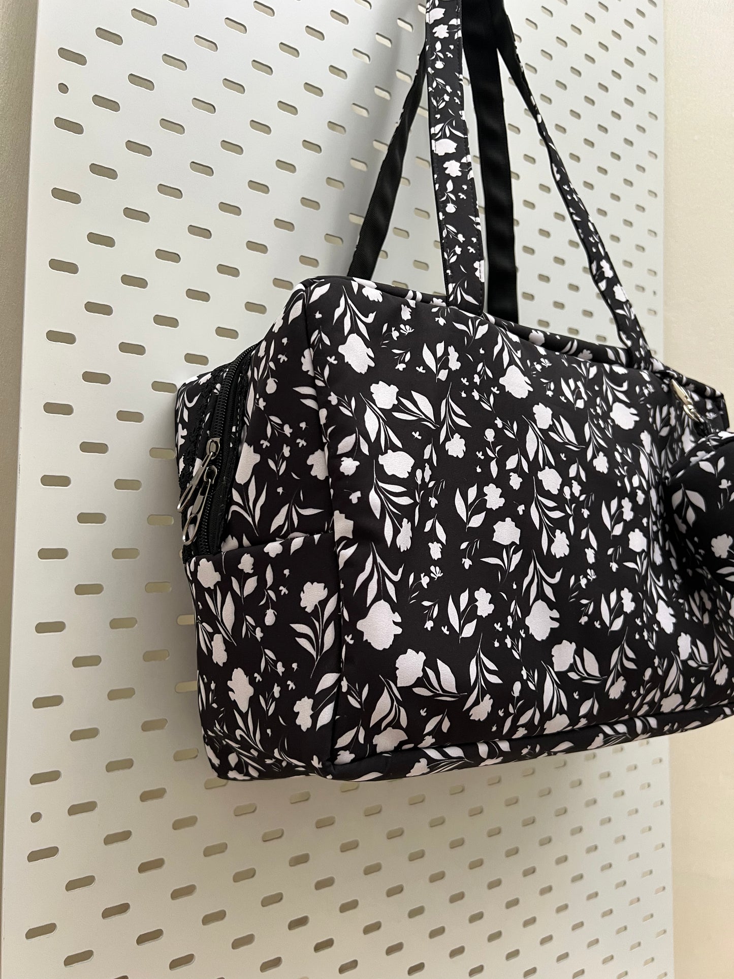 Black Floral Pamela Tote