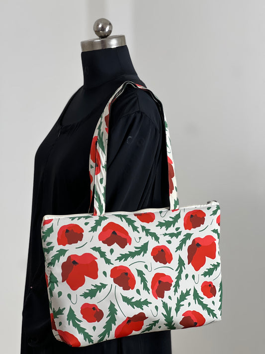 RED TOTE BAG
