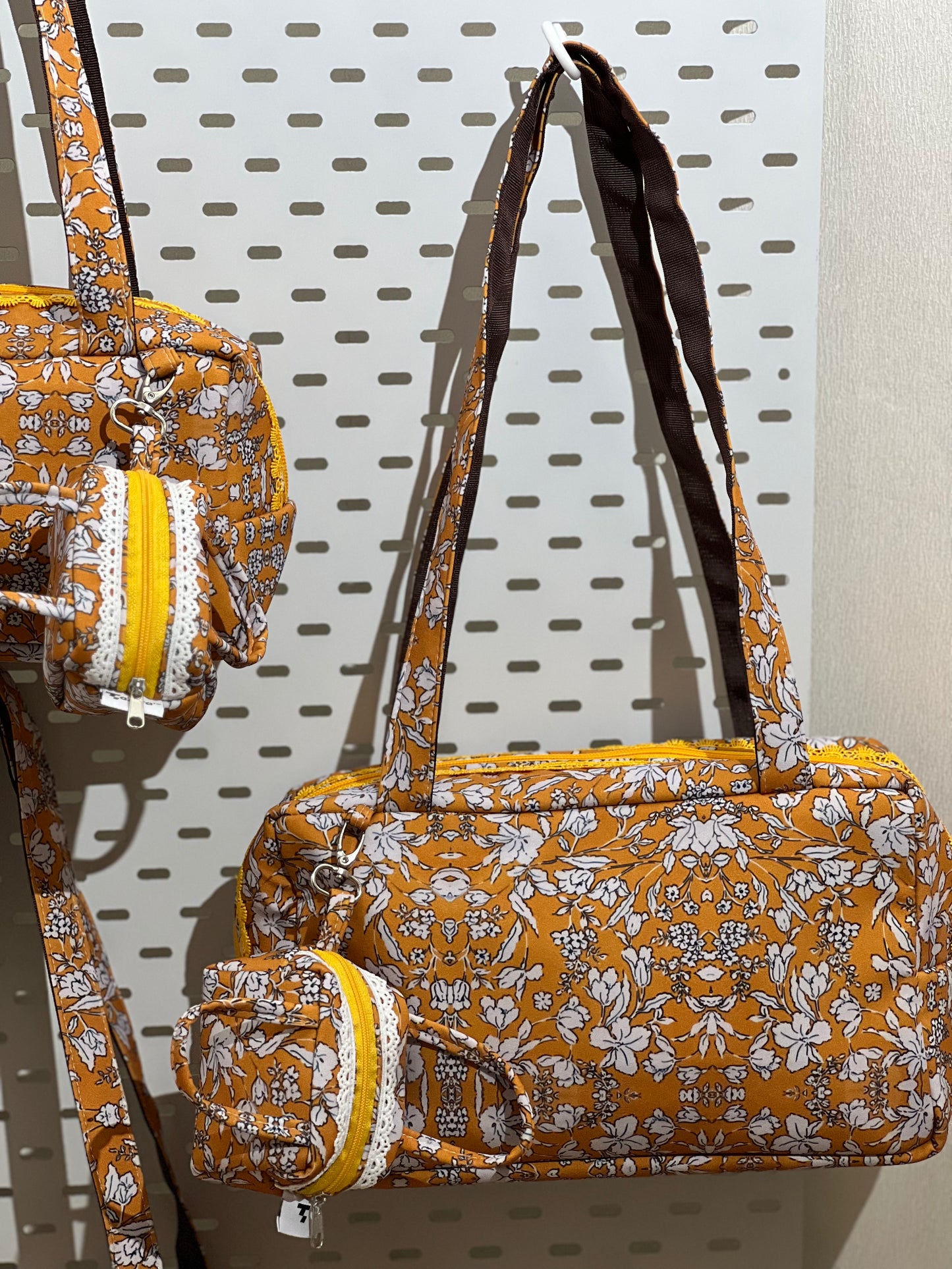 Yellow Floral Pamela Tote