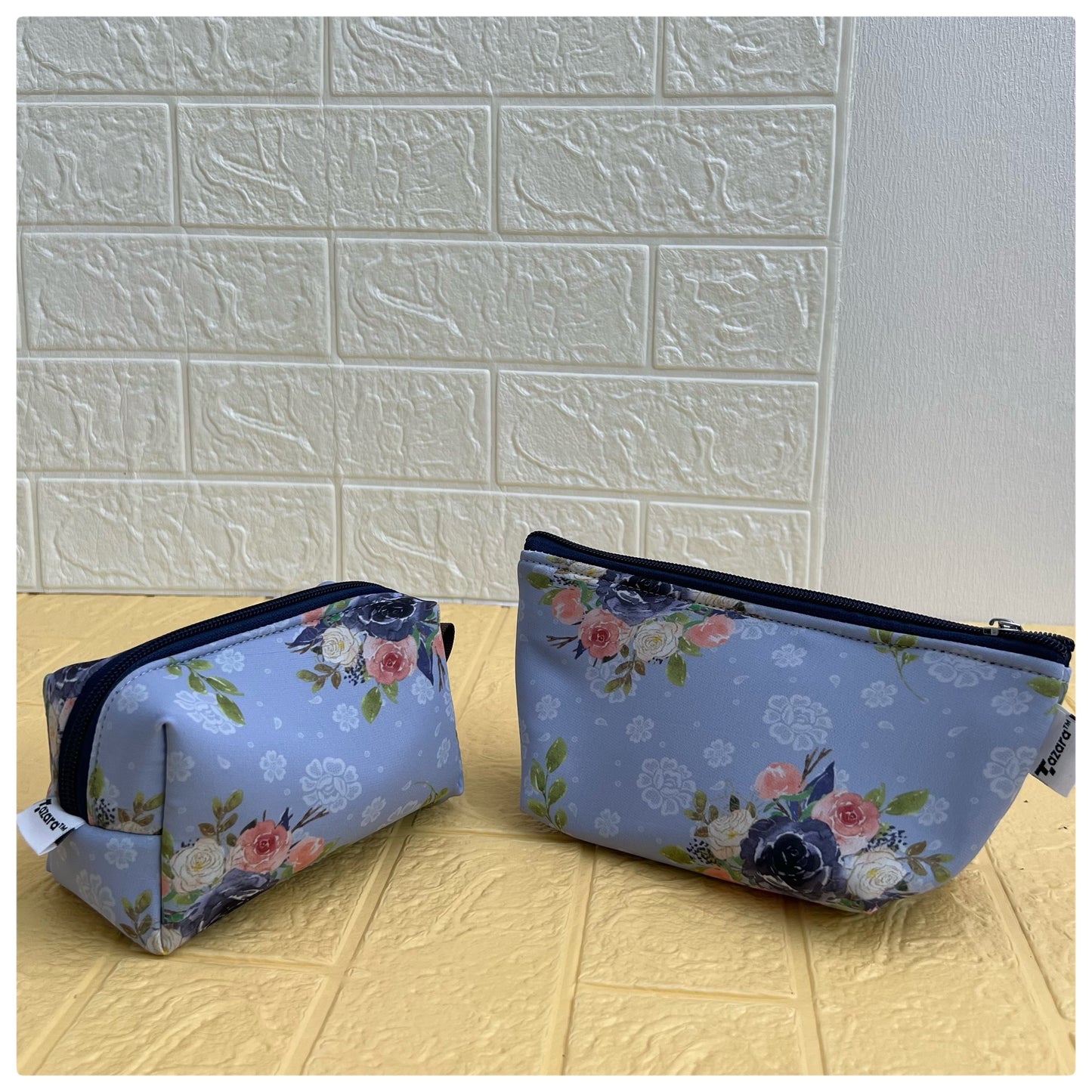 SKY FLORAL POUCHES