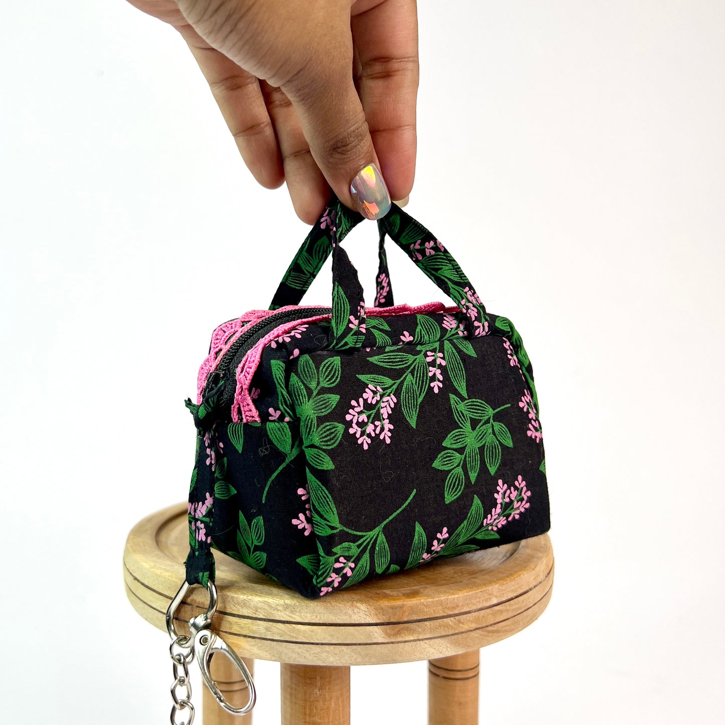 Black Pink Key Charm