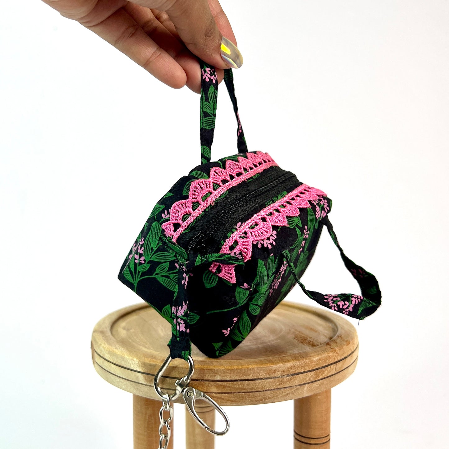 Black Pink Key Charm