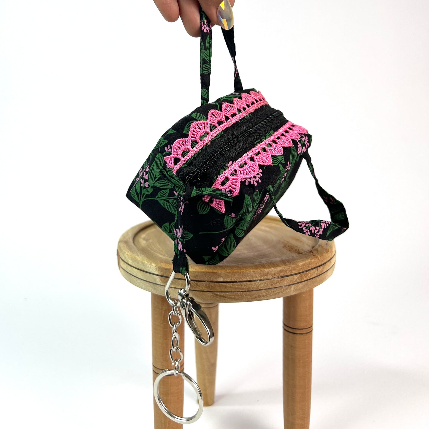 Black Pink Key Charm