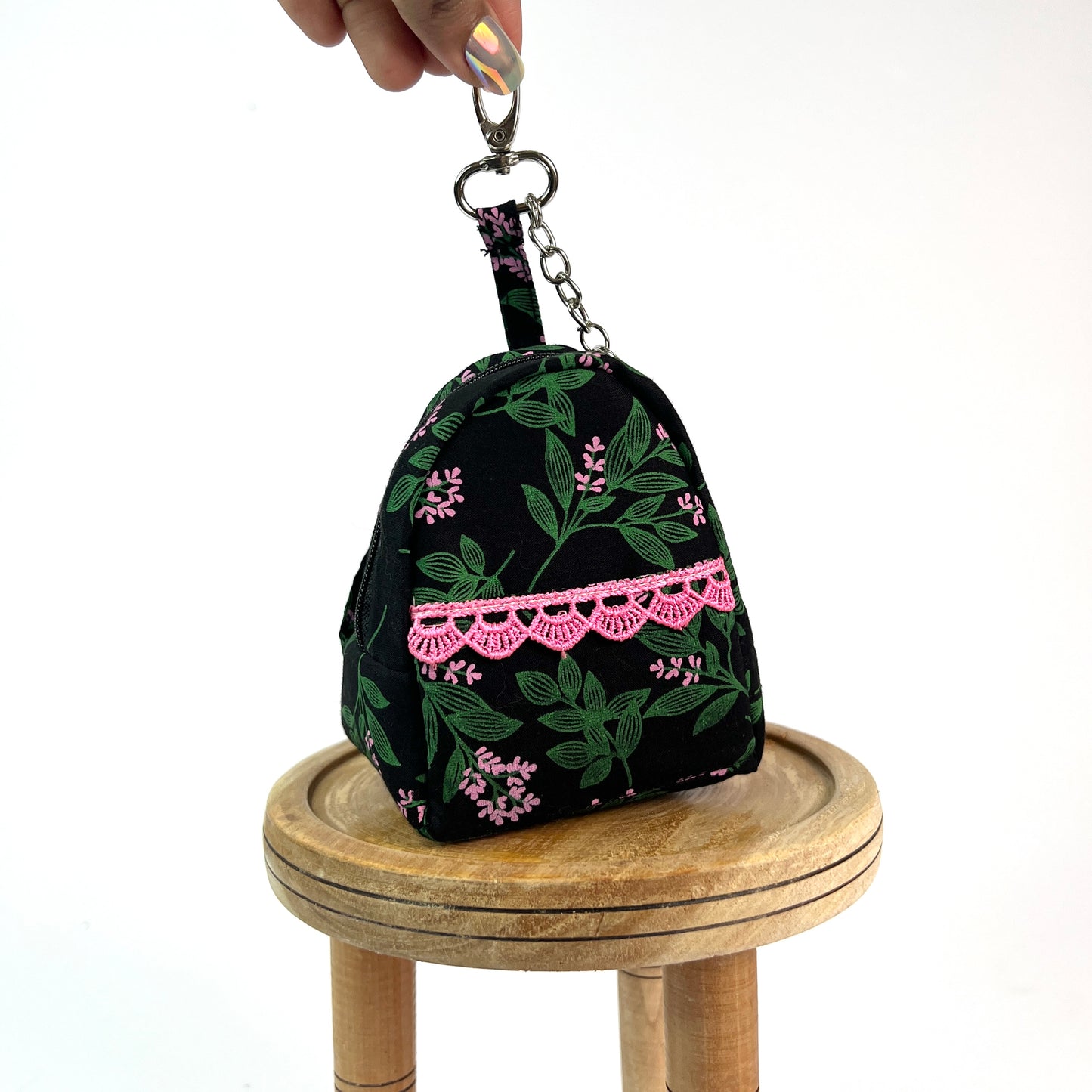 Black Pink Key Charm