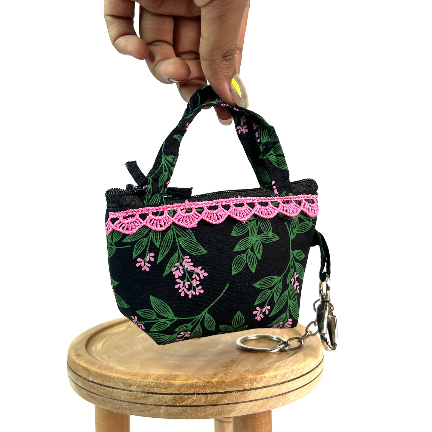 Black Pink Key Charm