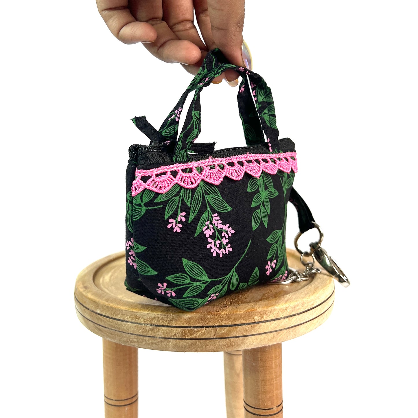 Black Pink Key Charm