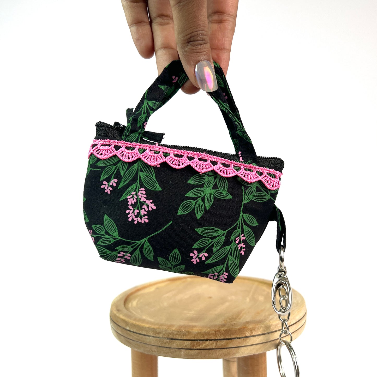 Black Pink Key Charm