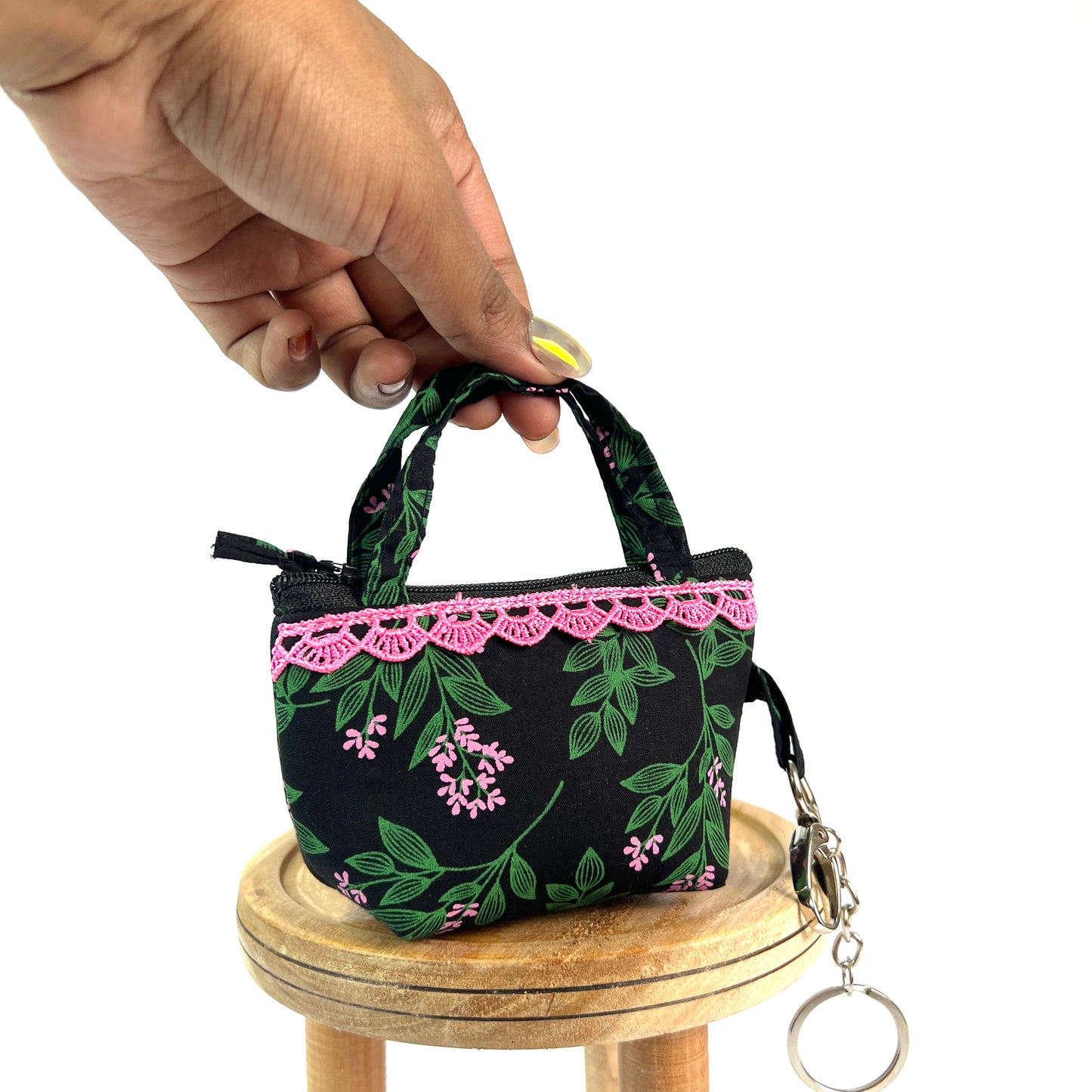 Black Pink Key Charm