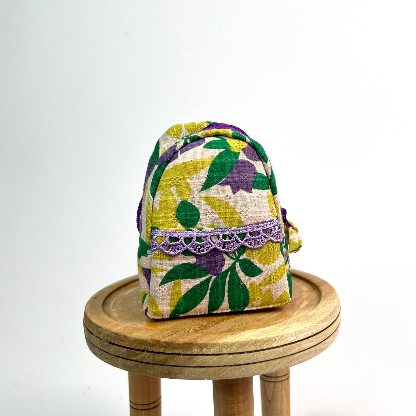 Yellow Purple Key Charm