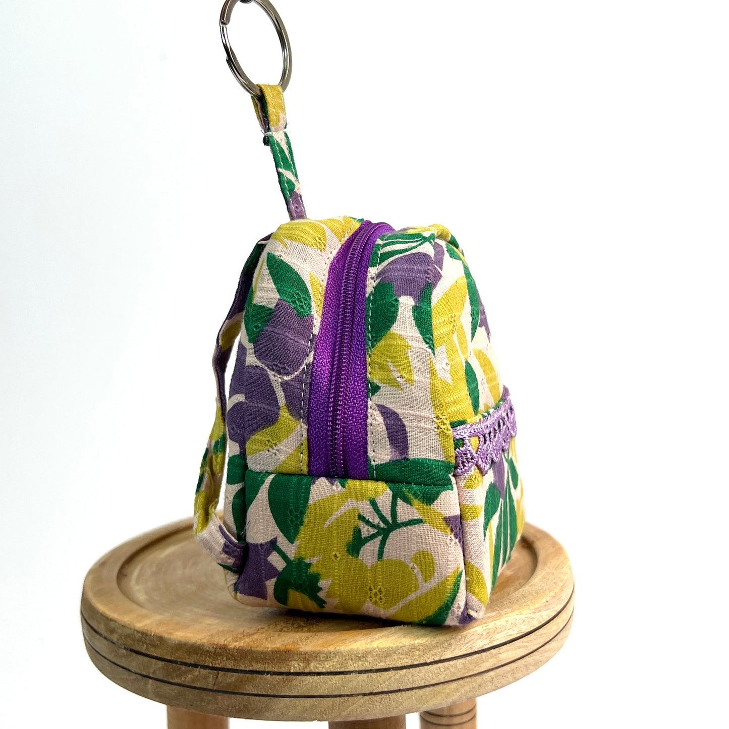 Yellow Purple Key Charm