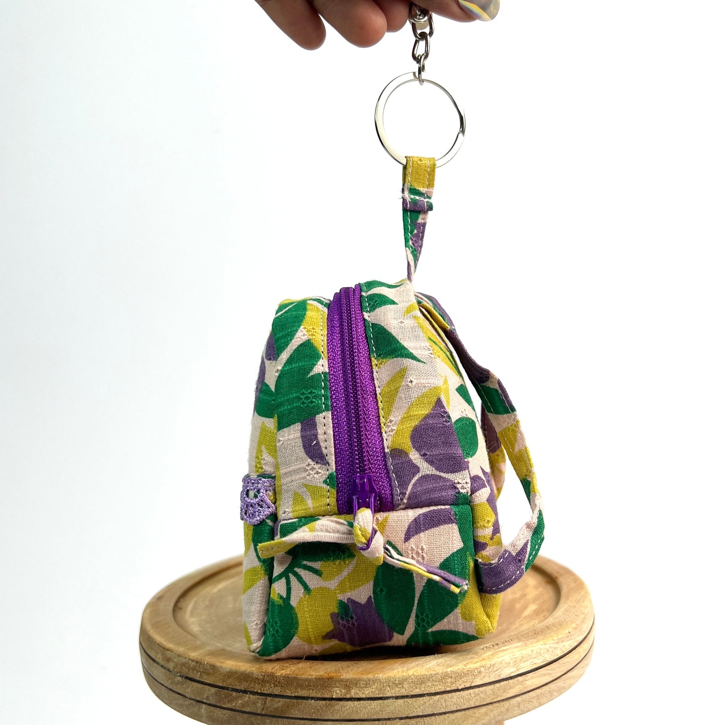 Yellow Purple Key Charm