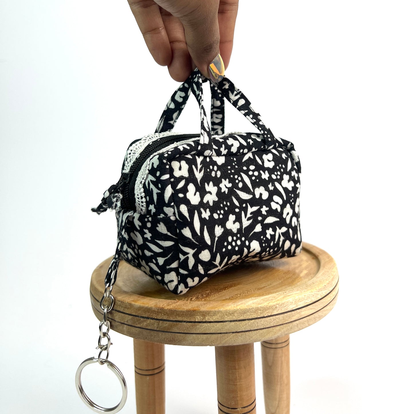 Black & White Key Charm