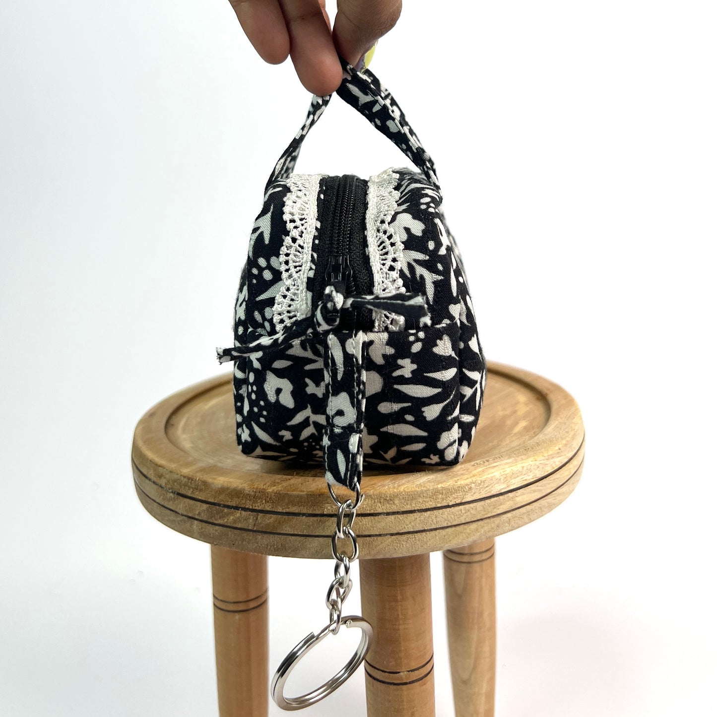 Black & White Key Charm