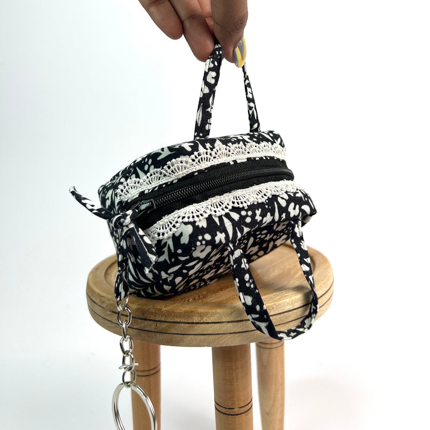 Black & White Key Charm