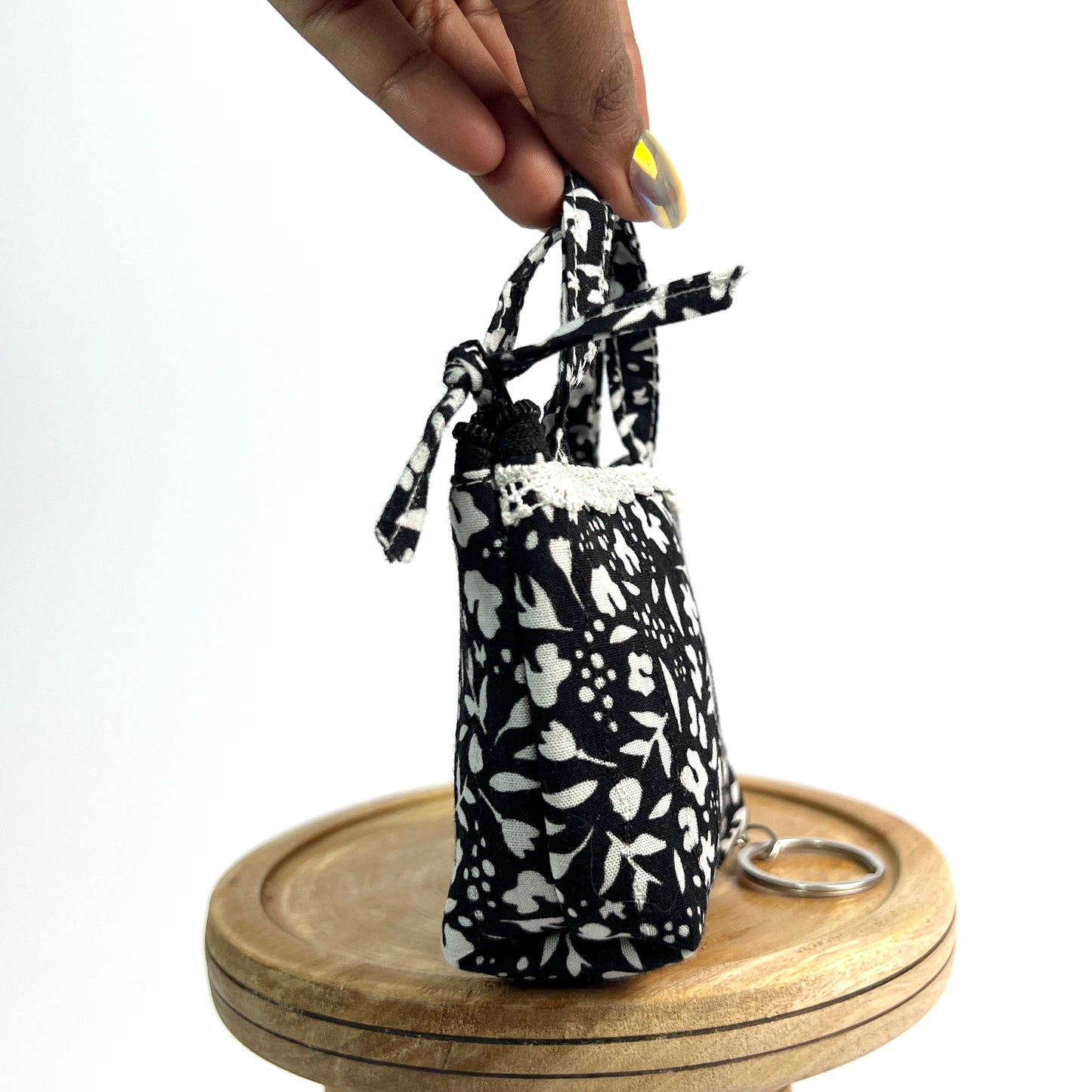 Black & White Key Charm