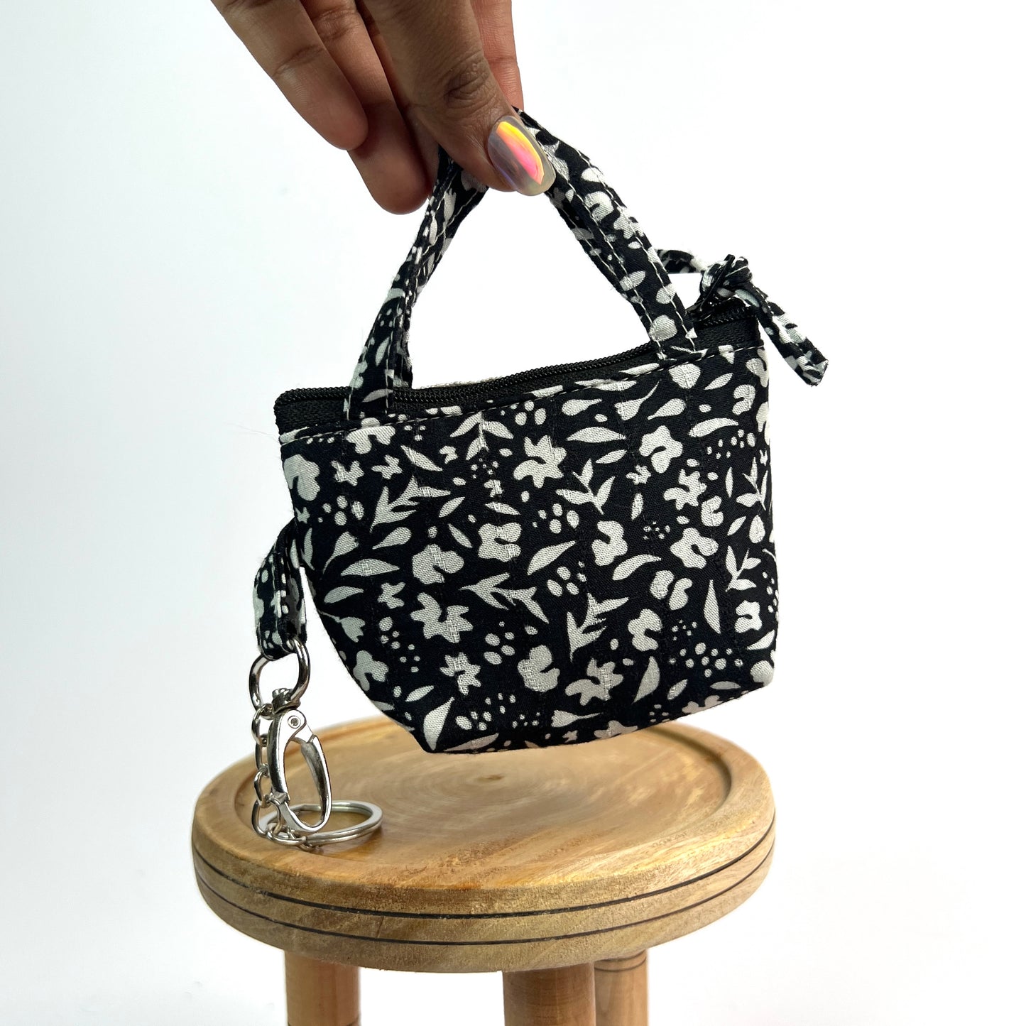 Black & White Key Charm