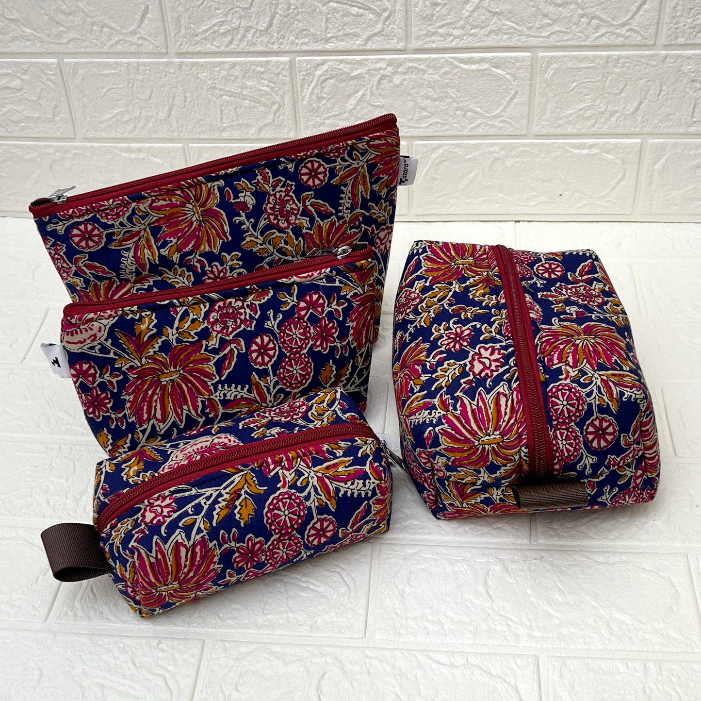 NAVY JOYPURI POUCHES